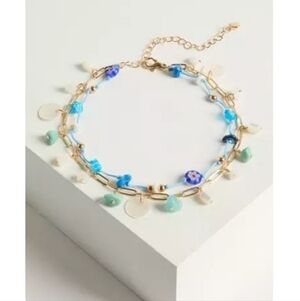 🆕️💙 STONE ANKLET SET - PLUS SIZE💙